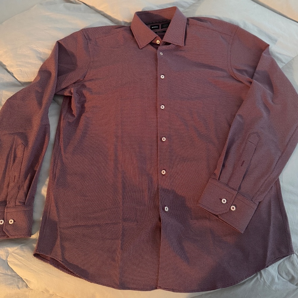 Boss man long sleeve dress shirt